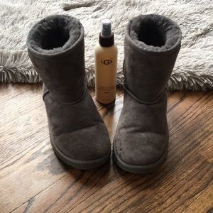 Short Gray Uggs